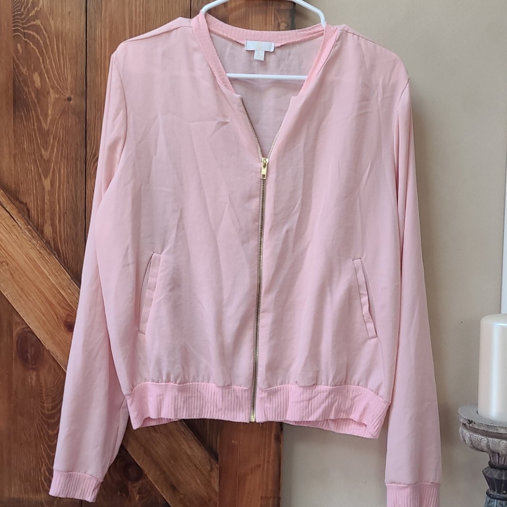 Pink cardigan